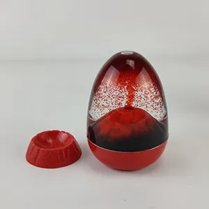 Vulkan Eierschale Oeltropfen Detailansicht, kreatives Desktop Ornament Heimdeko Geschenk.