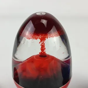 Vulkan Eruption flüssige Öl Timer ei förmige Desktop Stressabbau Ornament Dekoration
