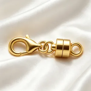 14k gold plated magnetic necklace clasp lobster hook strong magnetic diy jewelry accessories