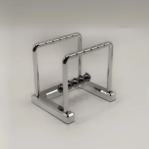 Newton cradle metal balance balls physics science desk toy office home decoration detail view