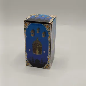 Scatola decorativa con lanterna Ramadan Eid Mubarak imballaggio decorativo per la casa