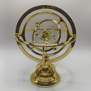 Gold armillary sphere perpetual motion desk ornament celestial model office decoration