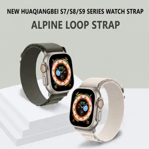 Bracelet Nylon Alpine Loop pour Série Apple Watch Ultra Bracelet de Montre Tissé de Remplacement Sport Minimaliste