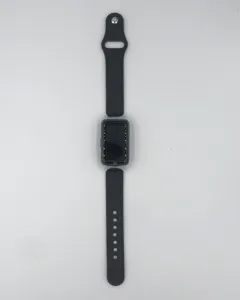 Correa de repuesto de cuero negro compatible con pulsera de actividad, hebilla de metal.