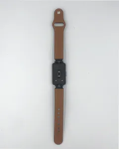 Correa de repuesto de cuero genuino compatible con Huawei Band 6 y Honor Band 6 pulsera.