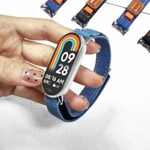 Ersatz-Jeansarmband für intelligente Sportuhren, stilvolles und bequemes Handgelenkband.