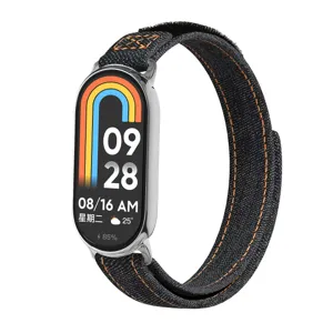 Ersatz Denim Uhrenarmband mit Klettverschluss fur Xiaomi Smart Fitness Armband Sport