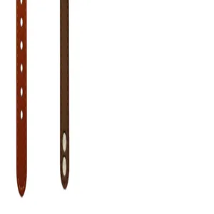 Leather smart watch band detail, dual stud and multi-hole replacement strap close-up view
