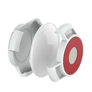 Detailed view of the magnetic protective case for AirTag, showing exploded structure design.