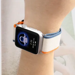 Bracelet Nylon Boucle Tissé Compatible Apple Watch Ultra 2 S9 S10 SE, Sport Souple