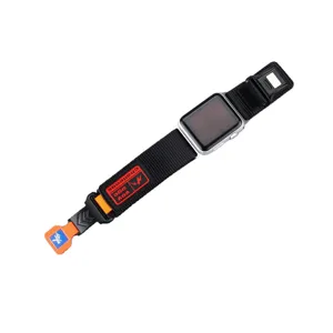 Nylon magnetic watch strap compatible with Apple Watch outdoor sport replacement band.