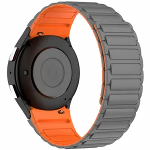 Μαγνητικό λουράκι σιλικόνης για Samsung Galaxy Watch, μαλακό διχρωμο ανταλλακτικό.