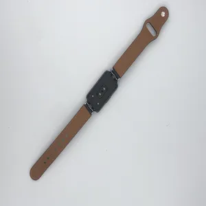 Correa de reloj de cuero de repuesto para Huawei Band 6 y Honor Band 6, cuero genuino.