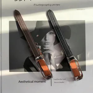 Cinturino di ricambio in pelle con cassa in metallo compatibile con Xiaomi Smart Band 5 6 7.