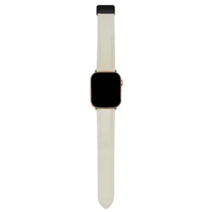 Cinturino per orologio in pelle con fibbia pieghevole magnetica, design elegante.