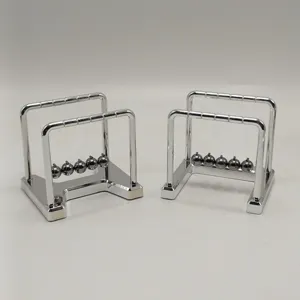 Metal Newton's Cradle balance balls physics science desk toy ornament for home office decor