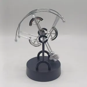 Péndulo de caos de metal juguete de arte cinético decoración de escritorio ciencia perpetuo
