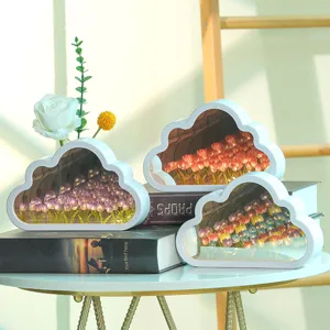 Handgemaakte DIY tulp bloemenzee wolken nachtlampje creatieve sfeerlamp cadeau.