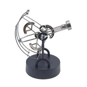 Escultura de arte cinético de metal, péndulo caótico creativo para decoración de escritorio oficina.