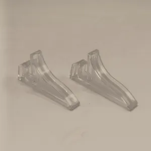 Transparent tabletop display holder stand for photo frames and sand art ornaments.