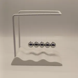 Newton's cradle balance balls with creative wave base desktop physics pendulum decor