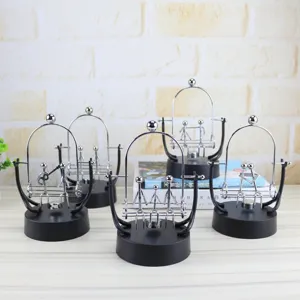 Creative Perpetual Motion Celestial Instrument Magnetic Swinging Toy Office Desk Decor Metal Balance Ornament Gift