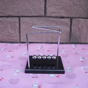Z-shaped metal Newton cradle balance balls desk toy physics science pendulum home office decor