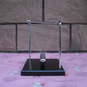 Z-shaped solid wood base Newton's cradle balance balls physics office desk decoration gift