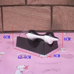 Black and white magnetic levitation gyroscope toy detail display with scientific educational design.