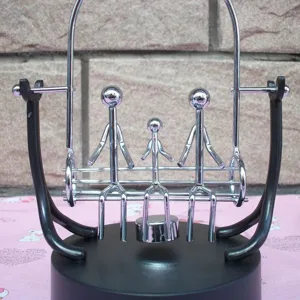 Metal balance toy kinetic art sculpture family swing perpetual motion desk decor ornament.