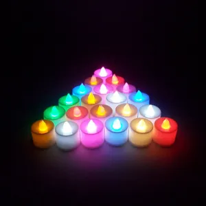 Bunte LED Teelichter schaffen eine romantische und gemütliche Atmosphäre für tolle Partys.