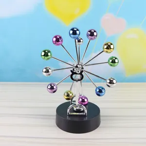 Ferris Wheel Perpetual Motion Desk Toy Kinetic Art Balance Balls Office Decor Ornament