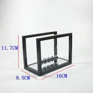 Newton's cradle balance balls with mirror base desktop physics science toy office decor