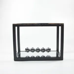Newton's cradle balance balls with mirror base desktop physics science toy ornament decoration