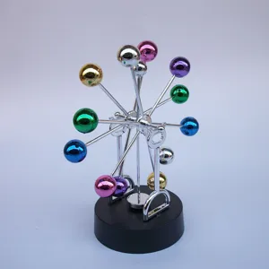 Ferris wheel perpetual motion machine celestial globe, colorful metal balls desktop decor ornament