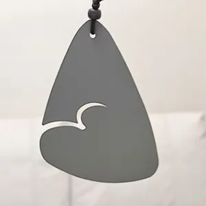 Metal wind chime pendant grey hanging ornament decorative art home garden accessory