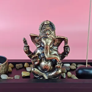 Ganesha incense burner resin elephant god figurine home decor southeast asian style table ornament