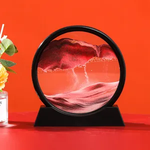 7 Zoll fliessendes Sandkunst Bild 3D Tiefsee dynamische Sandlandschaft Tischdeko Geschenk