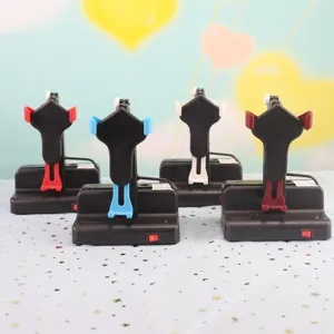 Automatic phone swing device detail view, multi-color stand design for counting steps.