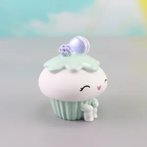 Niedliche Harz Cupcake Figur Detail, bezaubernde Cartoon Tisch und Auto Deko Ornament.