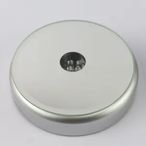 Stroggyli basi led 9cm gia krystallina antikeimena polychromo stand gia ti diakosmisi