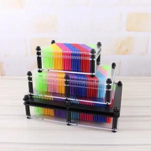 Detailed view of colorful multi-size 3d pin art toy impression toy for creative gift.