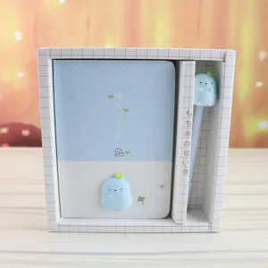 Süßes Cartoon Notizbuch und Stift Geschenkset für Schüler tägliche Planung neu gut