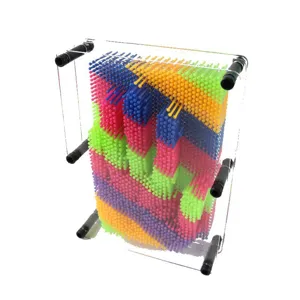 Colorful 3D pin art toy impression hand mold plastic creative novelty gift for home office
