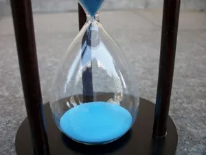 Holzrahmen blaue Sanduhr Timer Tischdekoration Ornament 15 Minuten kreatives Geschenk