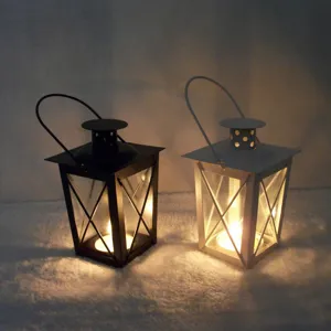 Iron candle lantern detail, Moroccan style metal holder for home decor and wedding party.