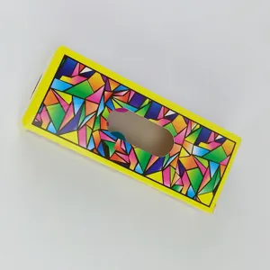 Scatola di imballaggio con motivo geometrico colorato per clessidra a olio liquido
