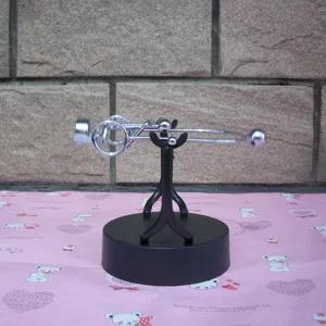 Metal balance kinetic art toy perpetual motion desk decoration office gift ornament.