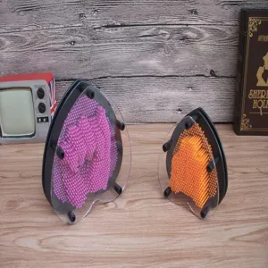 3D Pin Art Spielzeug Kunststoff Handabdruck Skulptur Büro Tisch Dekoration Geschenk