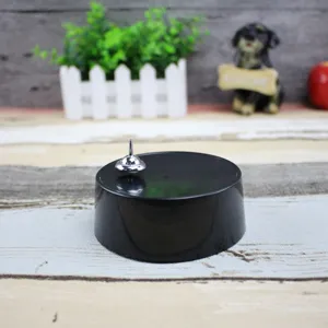Metall Kreisel Spielzeug mit schwarzem Sockel für Schreibtisch Deko Physik Wissenschaft.
